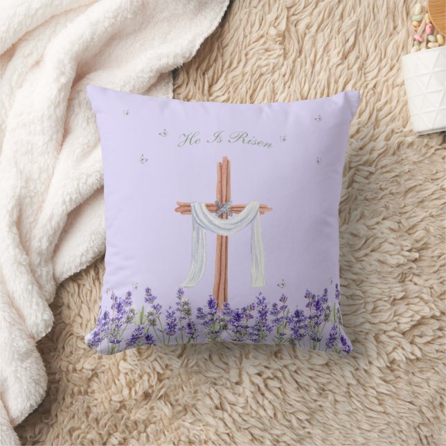 Almofada Ele Ressuscitou Christian Easter Personalizado (Cobertor)