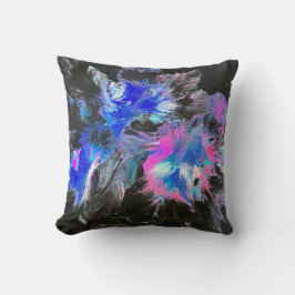 Almofada Electric Bloom Abstract Throw Pillow