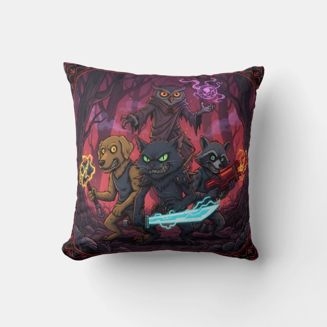 Almofada Electric Fantasy Animal Warrior Art (Frente)