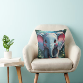 Almofada Elefante Bonito na Chuva