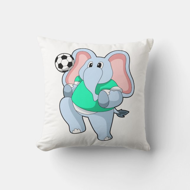 Almofada Elefante como jogador de futebol com Soccer.PNG (Frente)
