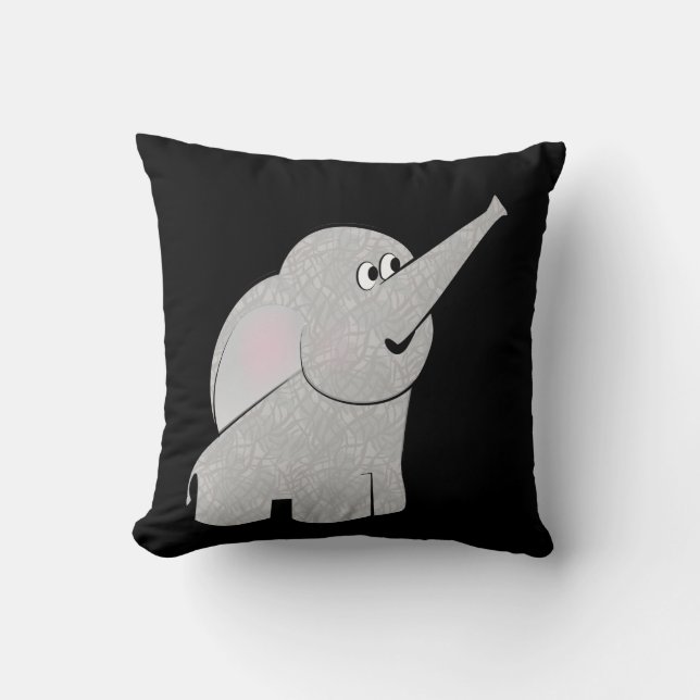 Almofada Elefante de Cartoon - Critério (Frente)
