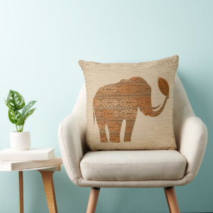 Almofada Elefante - Design de Arte Tribal