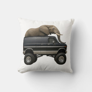 Almofada Elefante Dirigindo Van 4x4