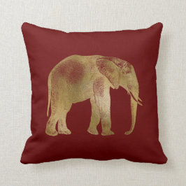 Almofada Elefante Dourado legante em segundo plano