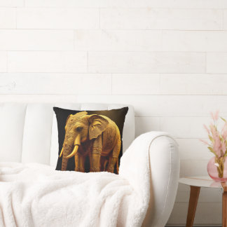 Almofada Elefante Dourado Real