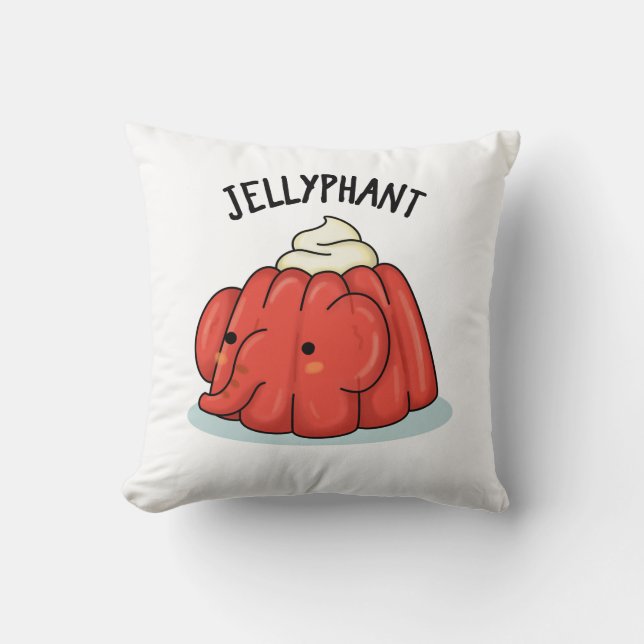 Almofada Elefante Funny Elefante Jelly Pun (Frente)
