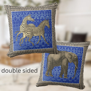 Almofada Elefante zebra - Travesseiro decorativo de bico tr