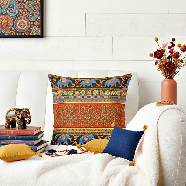 Almofada Elefantes brilhantes (Criador carregado)