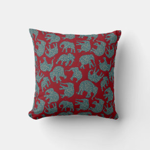 Almofada Elefantes de Paisley Personalizados em Travesseiro