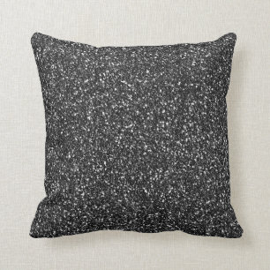 Almofada Elegância Brilho Preto Glamour