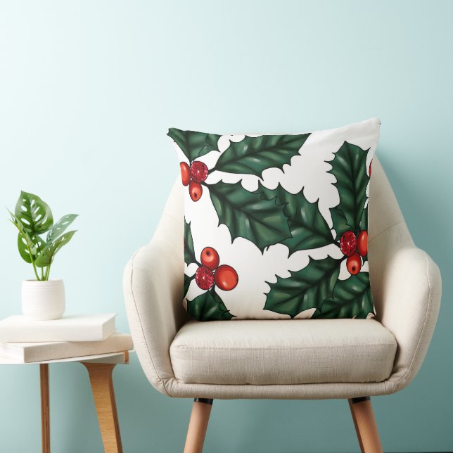 Almofada Elegância de Natal Clássica (Cadeira)