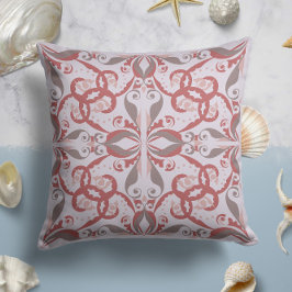 Almofada Elegância do ornamentado no Soft Blush