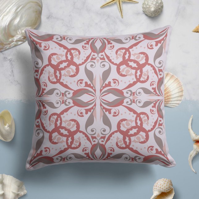 Almofada Elegância do ornamentado no Soft Blush (Criador carregado)