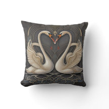 Elegância Graciosa: Travesseiro decorativo Swan