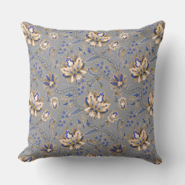 Almofada Elegância Moderna Cinza e Azul