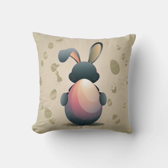 Almofada Elegância Páscoa minimalista (Frente)