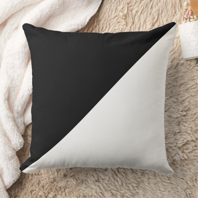 Almofada Elegância Preto e Branco (Cobertor)