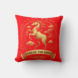 Almofada Elegant 2026 Year of the Horse Chinese New Year 