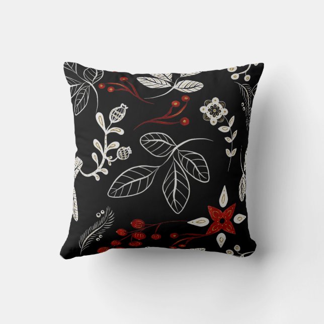 Almofada Elegant botanical pattern (Verso)