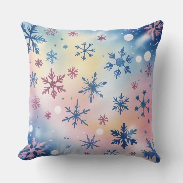 Almofada Elegant Christmas Throw Pillow– Red & Gold Holiday (Frente)