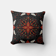 Elegant, festive feel symmetrical floral pattern