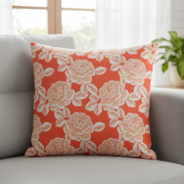 Almofada Elegant Floral Cushion with Vintage Charm
