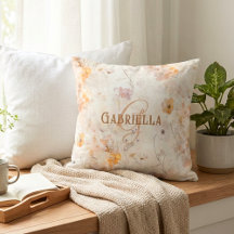 Elegant Floral Watercolor Custom Monogram