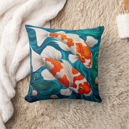 Almofada Elegant Koi Fish Design