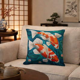 Almofada Elegant Koi Fish Design