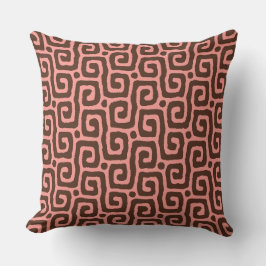 Almofada Elegant pink &brown Abstract pattern