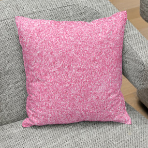 Almofada Elegant Pink Faux Glitter & Sparkles