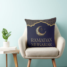 Almofada Elegant Ramadan Mubarak Throw Pillow