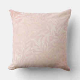 Almofada Elegant silvery pink leaf pattern
