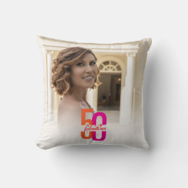 Almofada Elegante 50 e Fabulosa Foto de 50 Anos