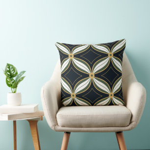Almofada Elegante arte deco em forma de trilho