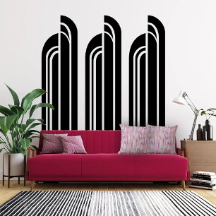 Almofada Elegante Arte Deco Rosa e Malva