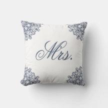 Elegante Branco Azul Sr. & Sra. Casal Combinando