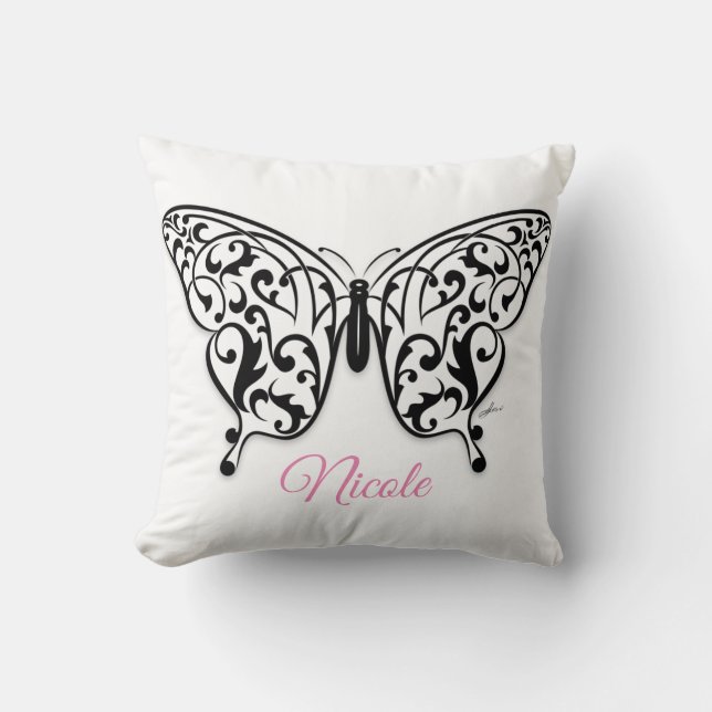 Almofada Elegante Butterfly Travesseiro decorativo por Eksi (Frente)