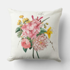 Almofada elegante chique moderno Travesseiro Estampado Flor