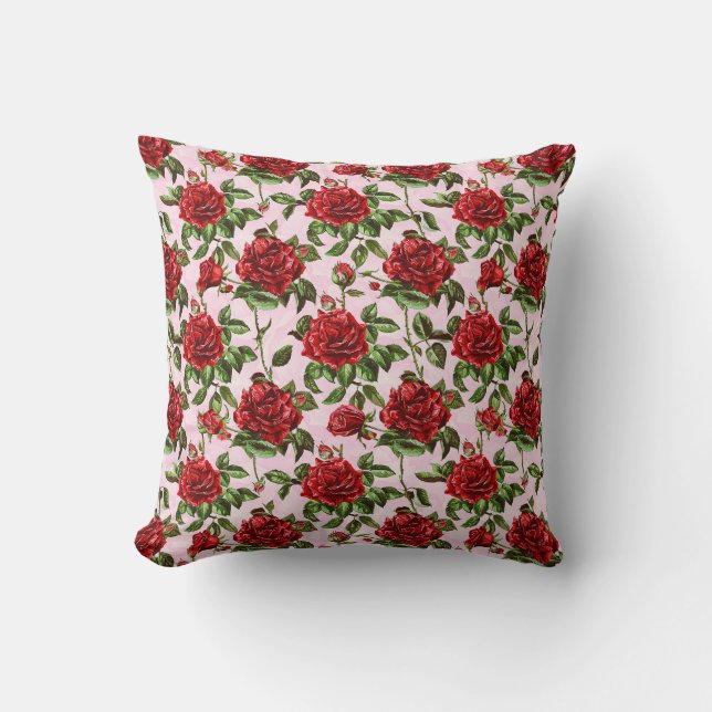 Almofada Elegante Colorido Estiloso Romântico Floral Chic (Frente)