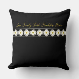 Almofada Elegante Com Tipografia Inspiradora