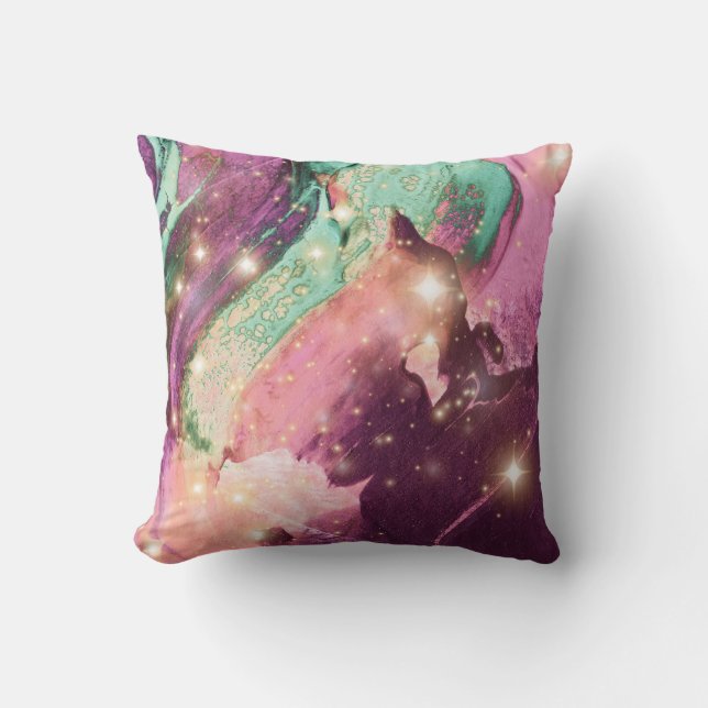 Almofada Elegante Cor do Maroon (Frente)