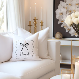 Almofada Elegante de fita de arco Personalizado