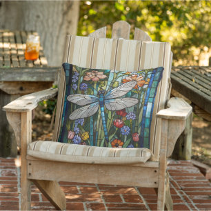 Almofada Elegante Dragonfly art pintura botânica boho