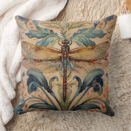 Almofada Elegante Dragonfly Travesseiro - William Morris In