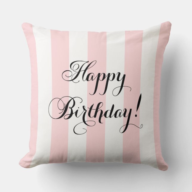 Almofada Elegante feliz aniversário (Frente)