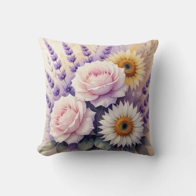 Almofada Elegante Floral (Frente)