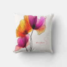 Elegante Floral Abstrata em Aquarela Personalizada