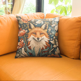 Almofada Elegante Fox William Morris Inspirou Floral